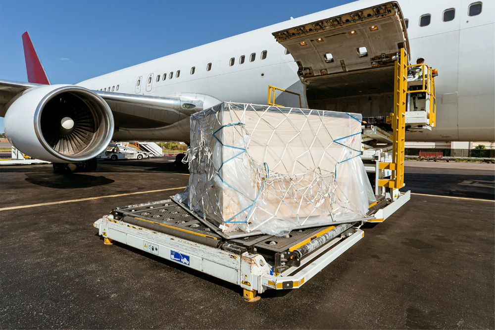 Verpackungen für den Versand per Flugzeug